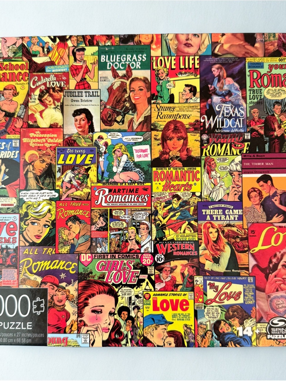 Vintage Romance Comic Collage Jigsaw Puzzle - 1000 piece